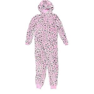 Aubainerie Leopard Print Kitty Fleece Pjs